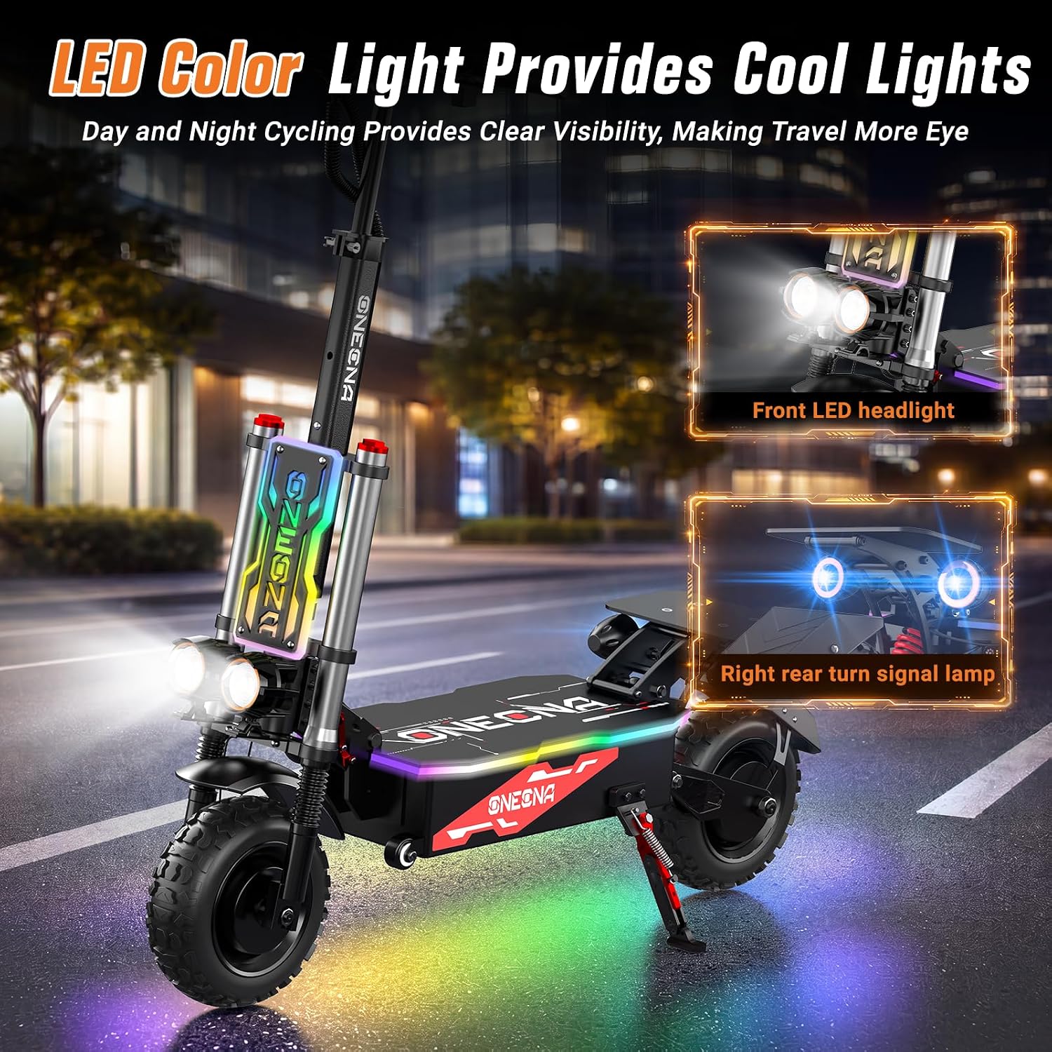 ONECNA GT8PRO Adult Electric S - 60V 5600W Dual Motor Electric Scooter recension och pris